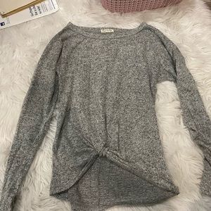 Gray sweater